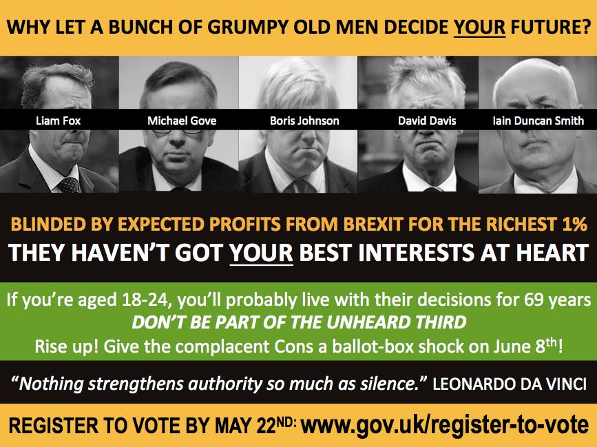 Why let grumpy old men decide YOUR future…