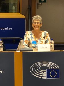 Sue on panel at European Parliament