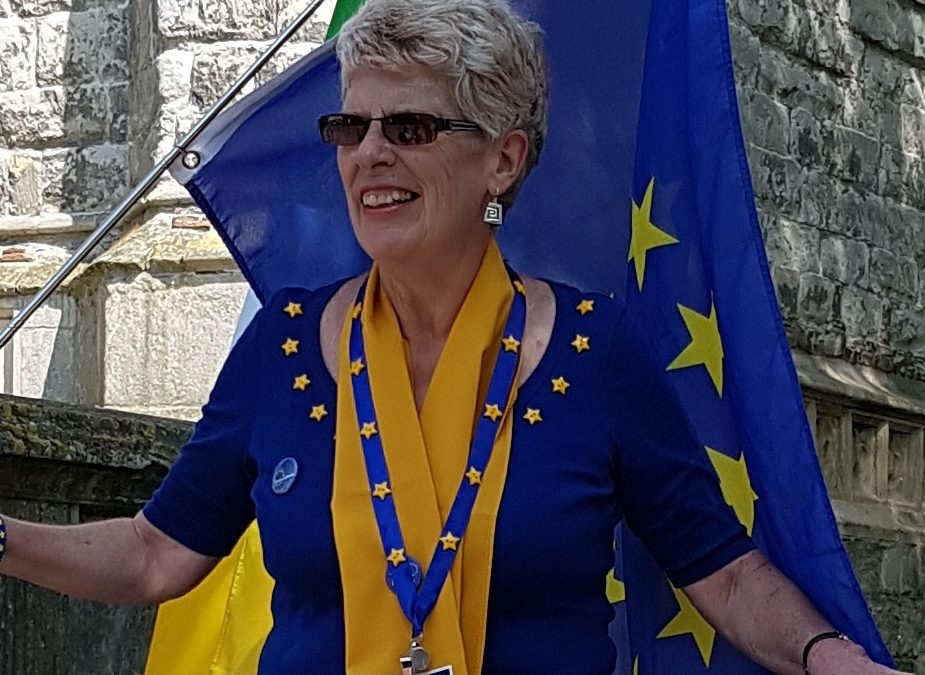 Sue at Pulse of Europe event High Wycombe