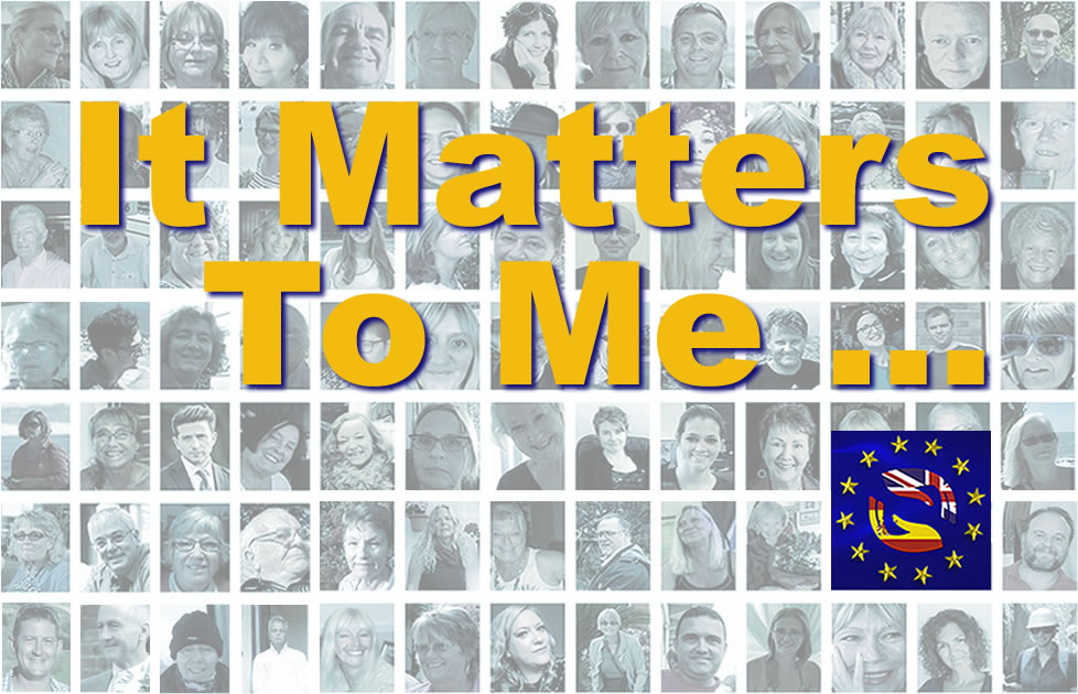 It Matters To Me ….