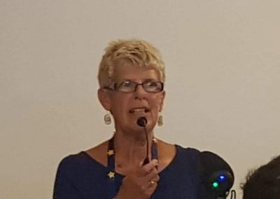 Sue speaking at the EUnite event
