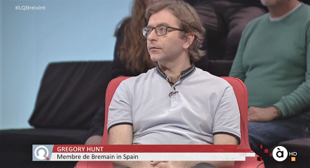 Bremainer Gregory Hunt appears on Valencian channel À Punt