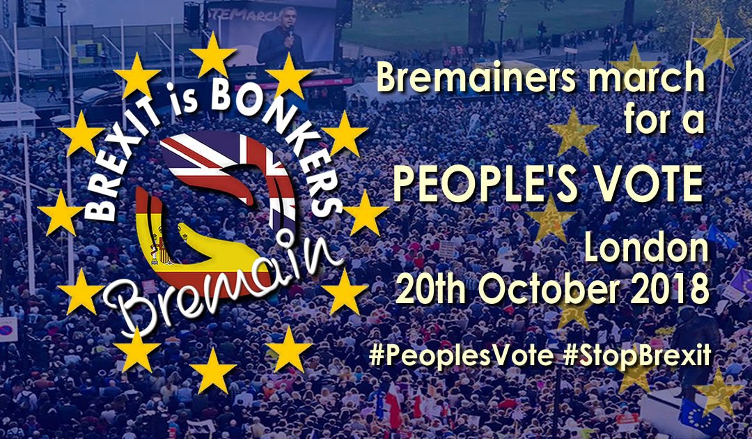 Fifty plus Bremainers march for a #PeoplesVote