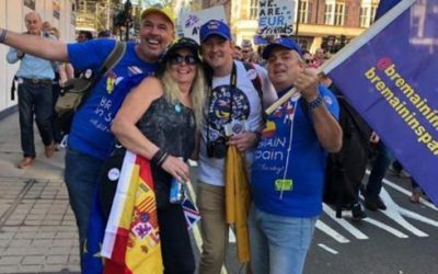 British residents in Malaga travel to London for the Put it to the People march