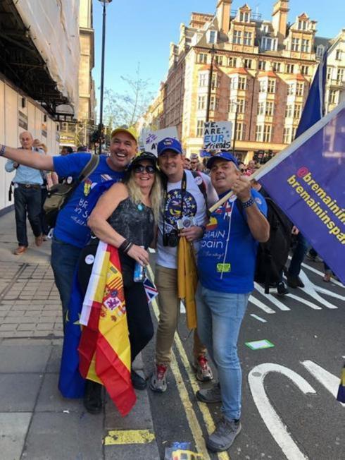 British residents in Malaga travel to London for the Put it to the People march