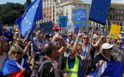 Britons in Spain protest against Brexit: ‘The UK government has forgotten us’