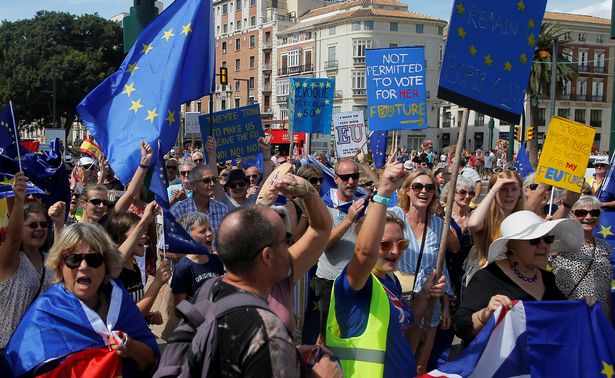 Britons in Spain protest against Brexit: ‘The UK government has forgotten us’